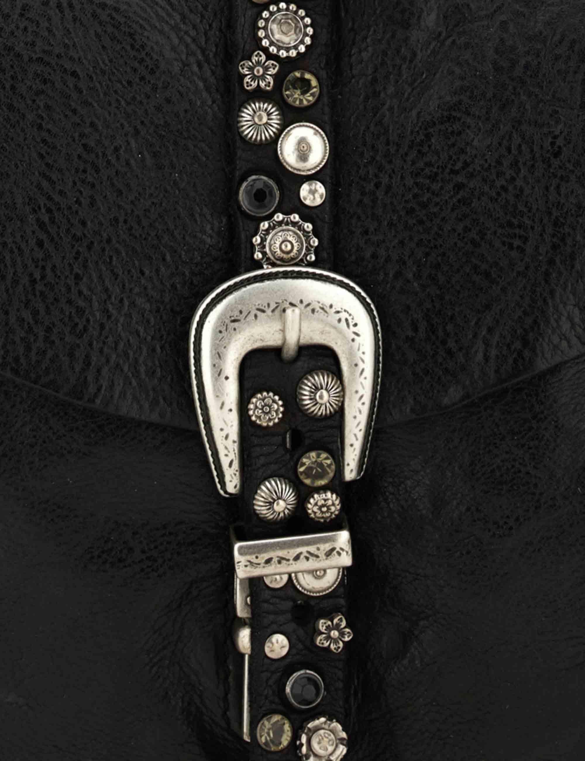 Borse donna shopping Emilia in pelle nera con accessori oro C042670ND X2876 C0001 Campomaggi 