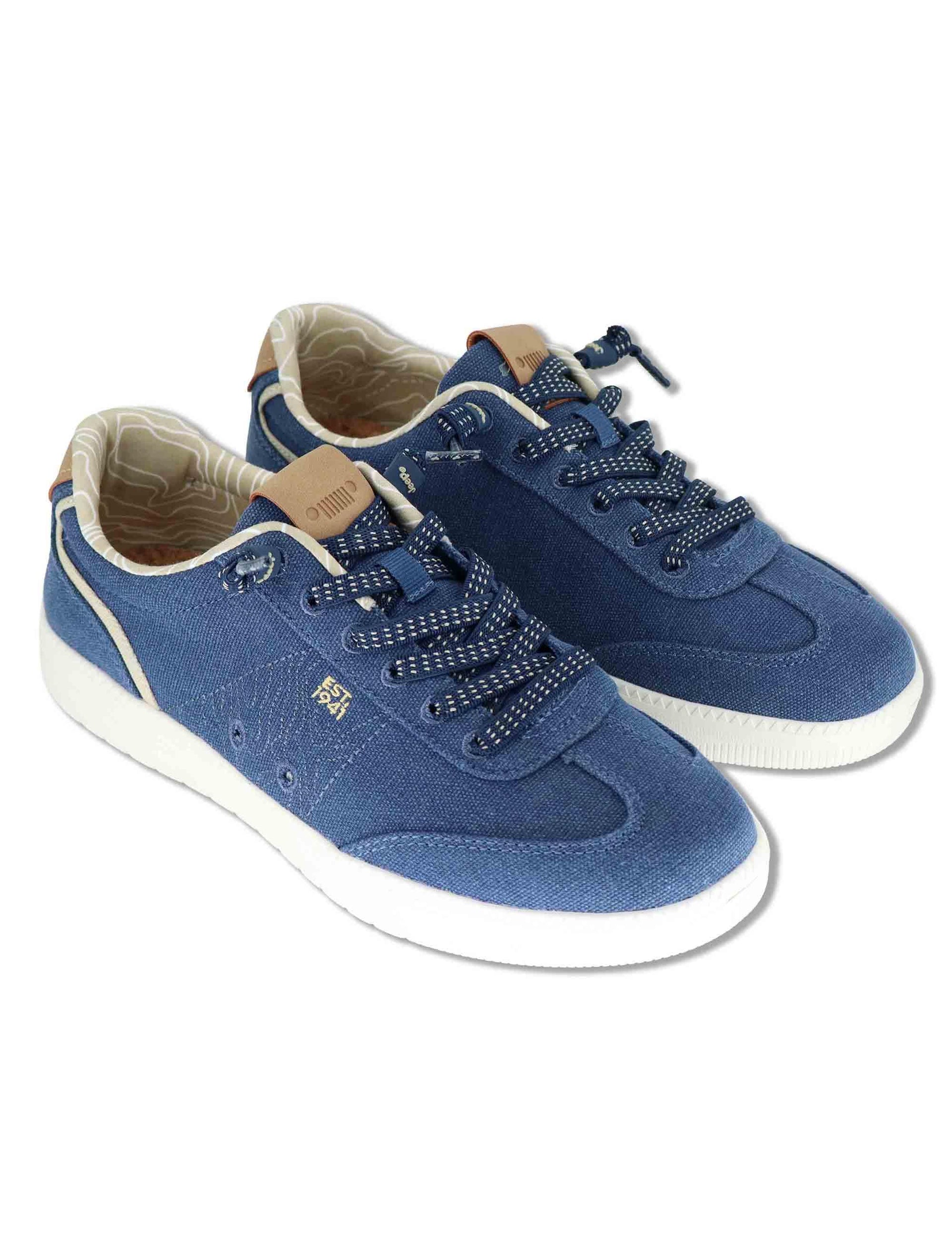 Sneakers uomo Jeepster in canvas blu con suola leggera JM61060A 016 Jeep 