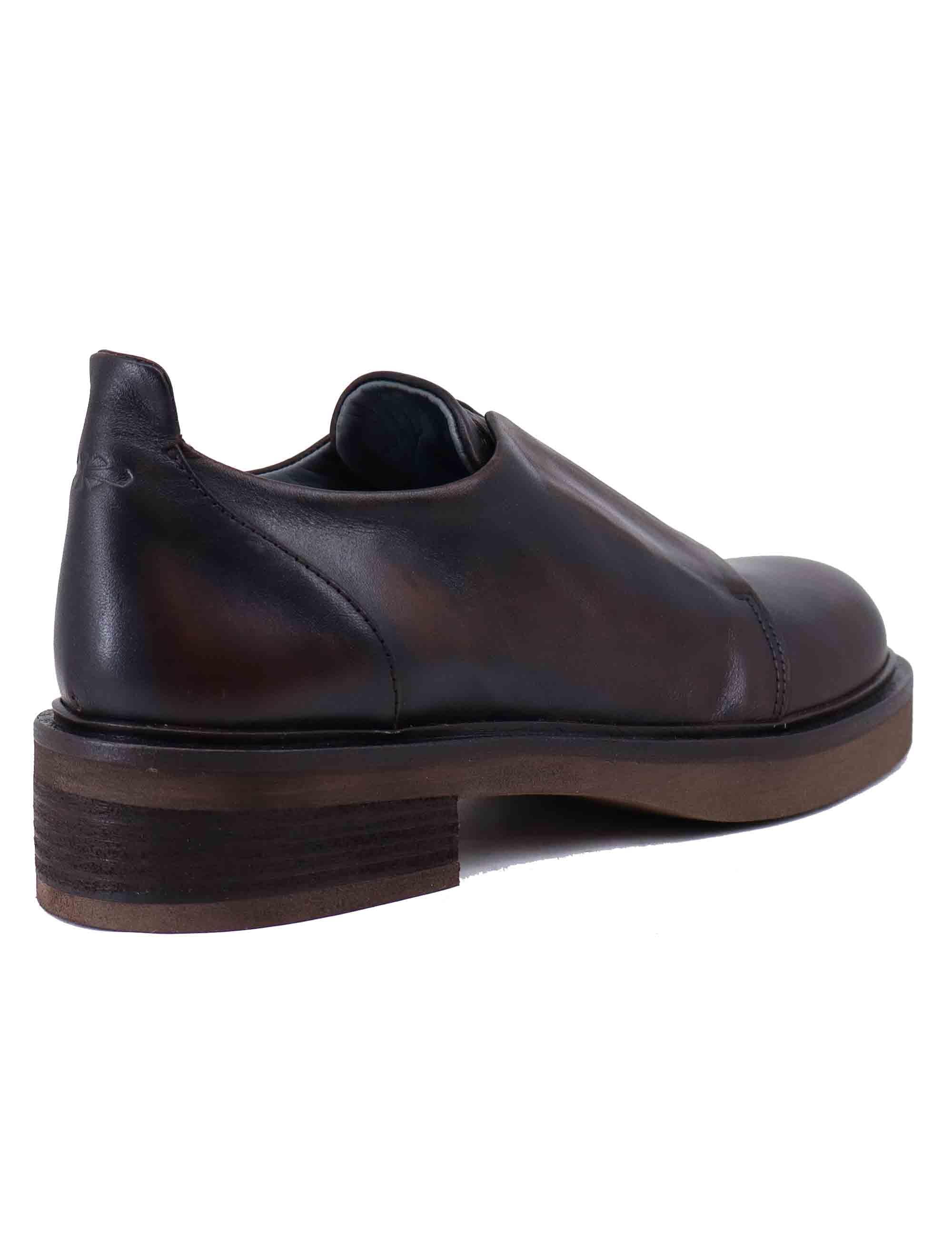 Stringate donna in pelle marrone vintage NARI 014 Patrizia Bonfanti 