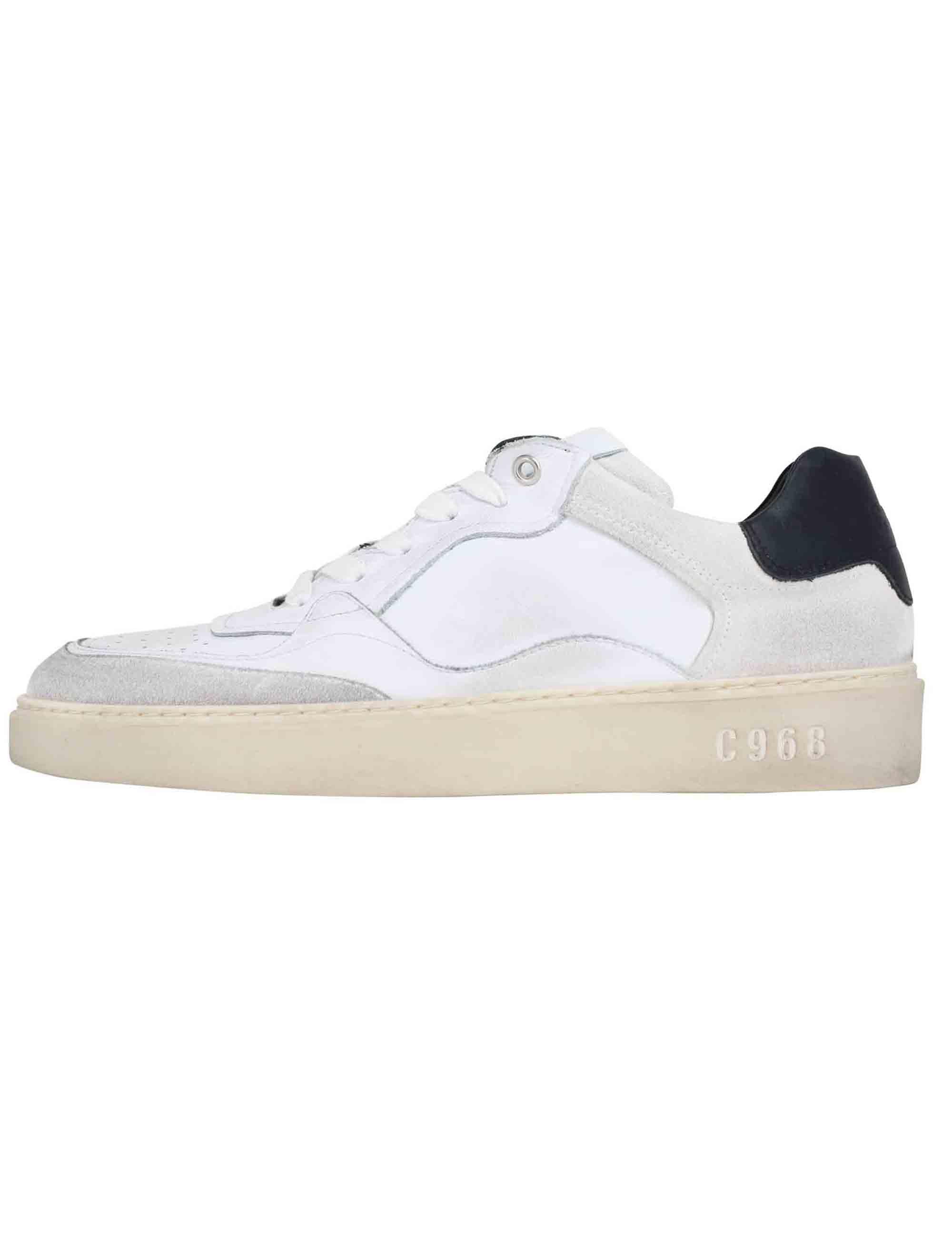 Sneakers uomo in pelle bianca JAMES 101 Corvari C968 