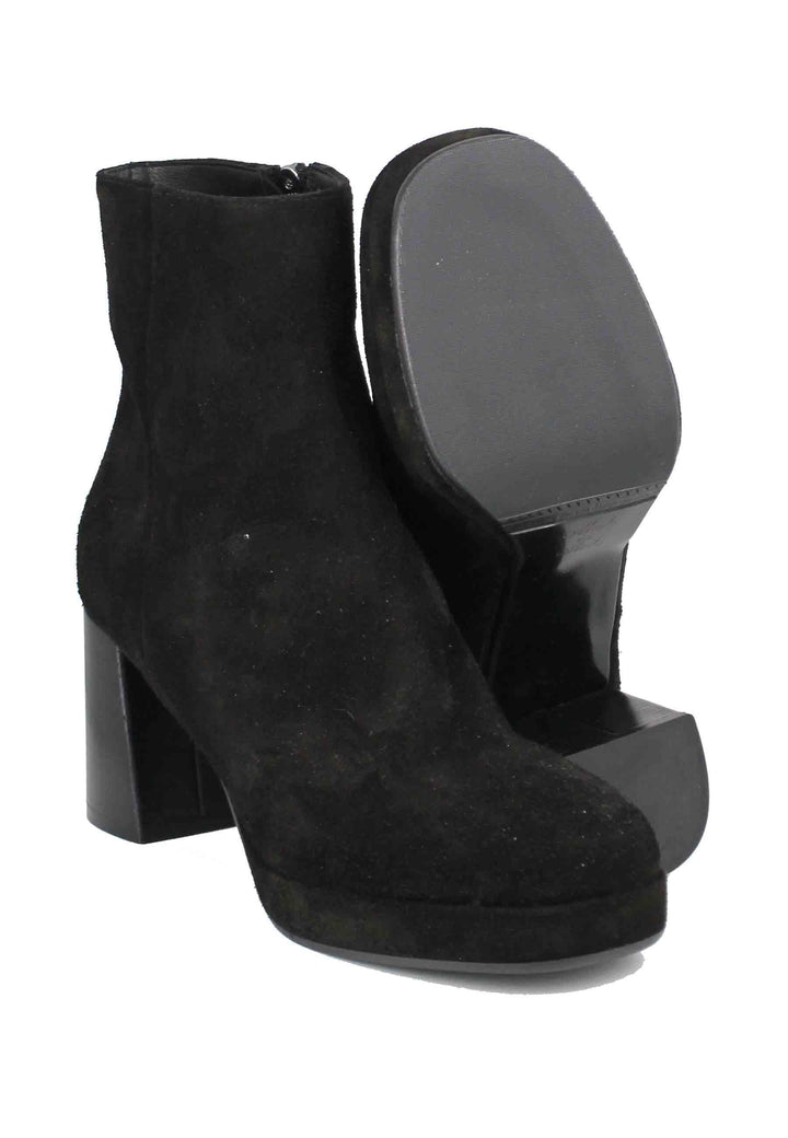 Stivaletti donna in camoscio nero tacco alto INES 3 001 Tattoo 