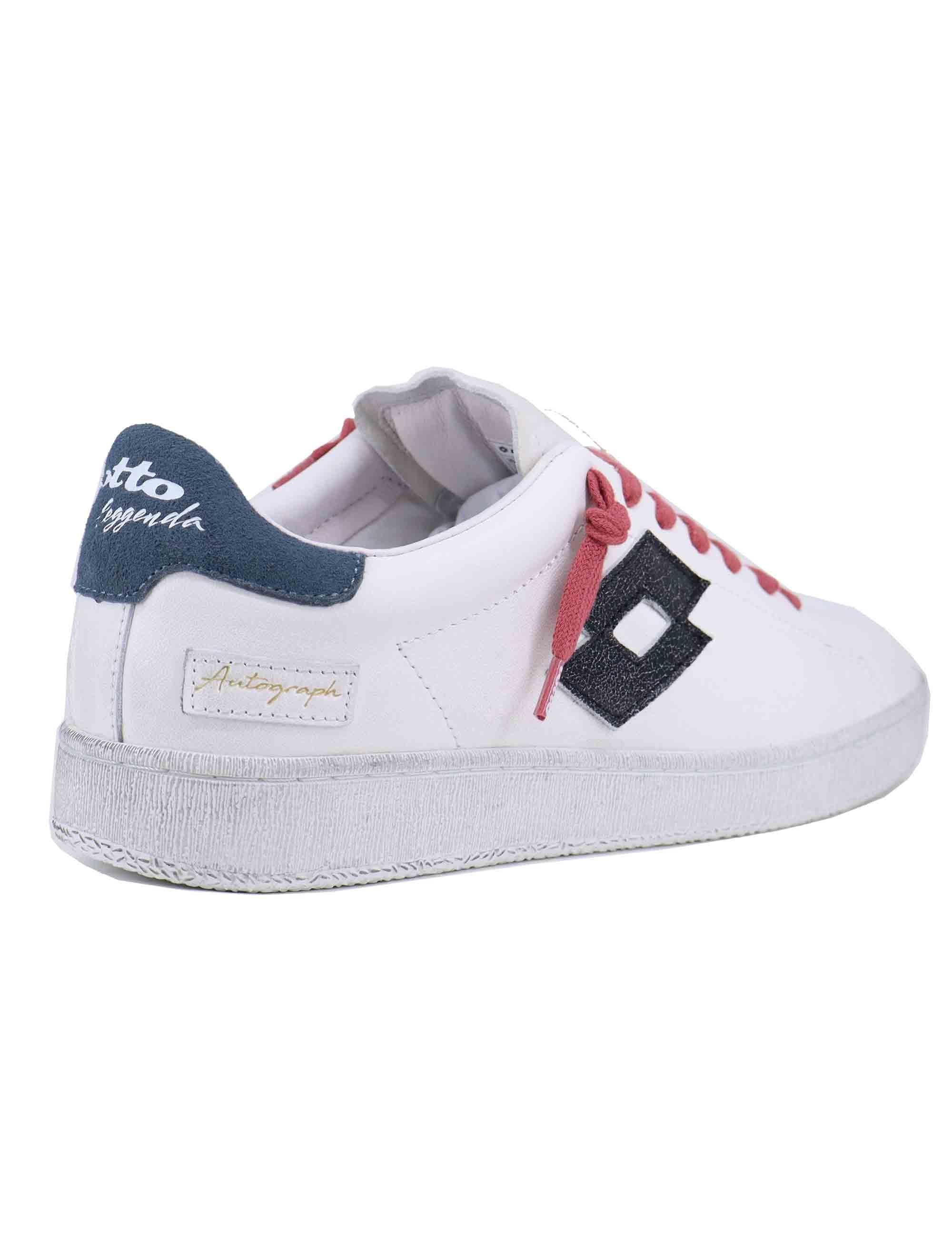 Snekaers uomo in pelle bianca 2218870 A45 Lotto Leggenda 