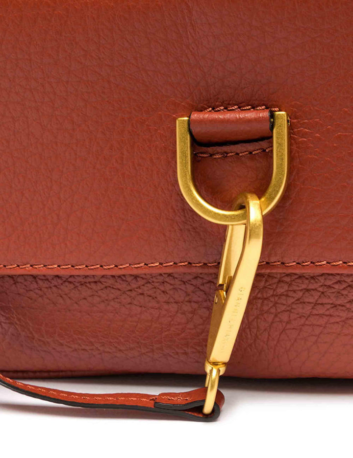 Borse donna Marisol in pelle cuoio con tracolla removibile e gancio oro BS11516 206 TKL Gianni Chiarini 