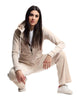 Felpe donna Madison in tessuto beige con cappuccio e zip Donna VIJH70194WPF JJ1