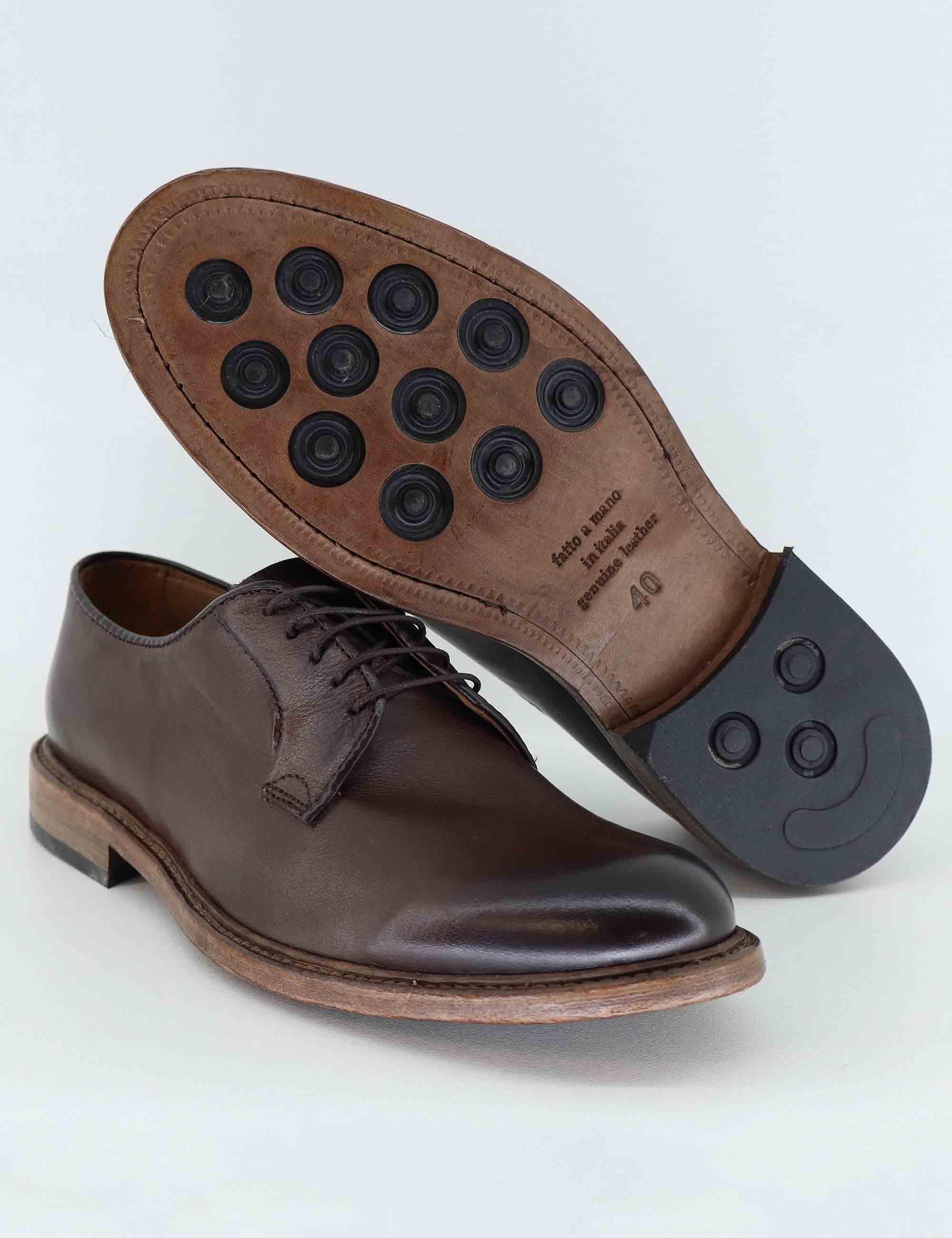 Stringate uomo in pelle marrone SP6436 014 Spatarella 