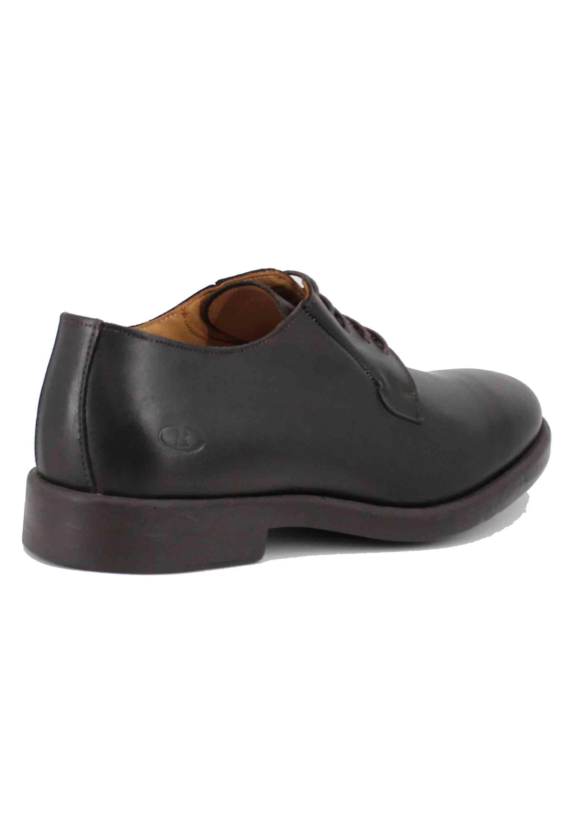 Stringate uomo in pelle marrone con fondo gomma AWARD 6 013 Rogal's 