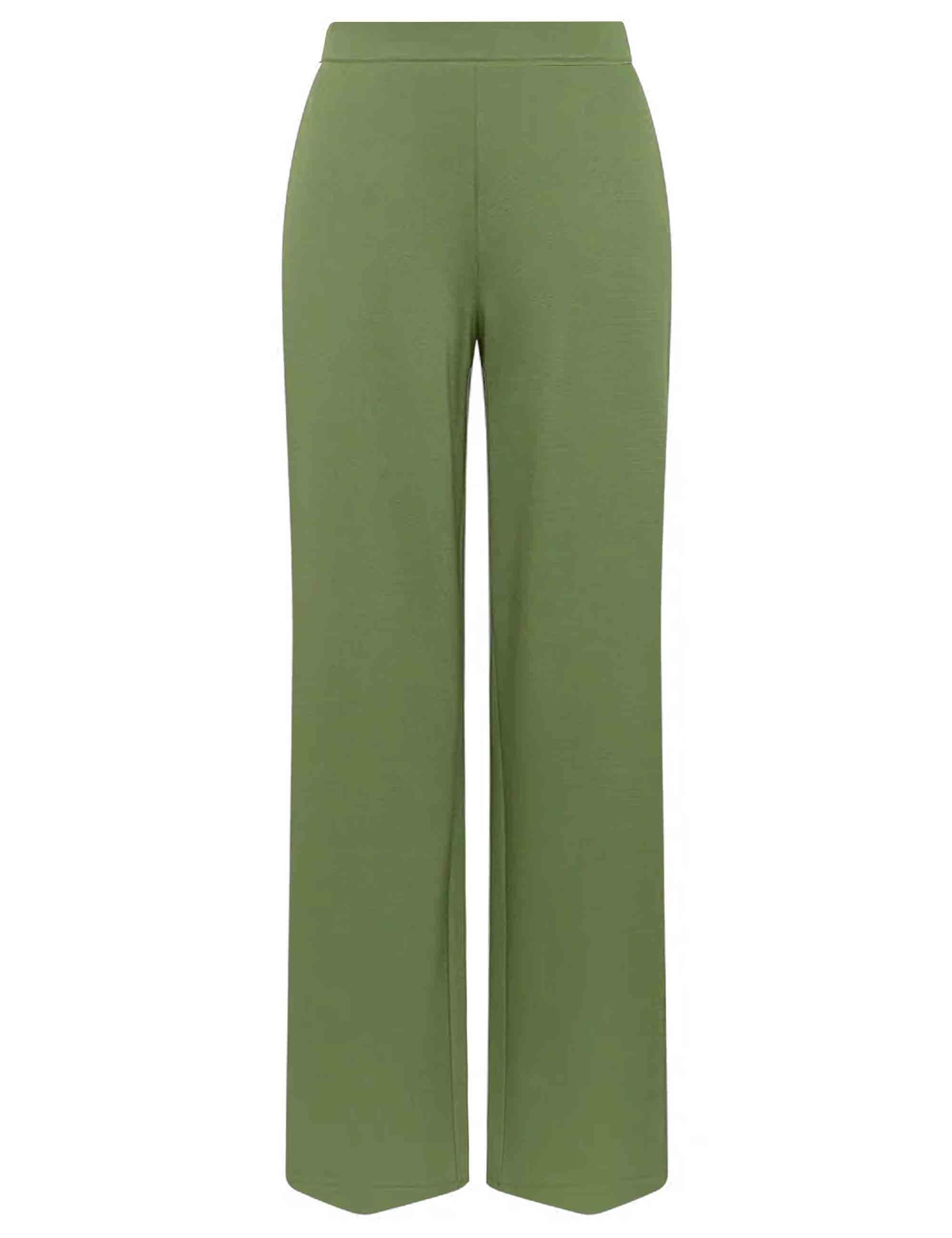 Pantaloni Sable in Crepe Verde Donna JH757950166 60010
