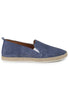 Espadrilles mocassins homme en daim bleu, modèle SP6529 002.