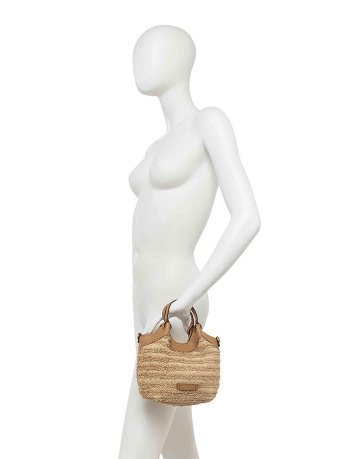 Borse donna Dua in paglia e pelle naturale BS11118 DS 0422 FROU Gianni Chiarini 