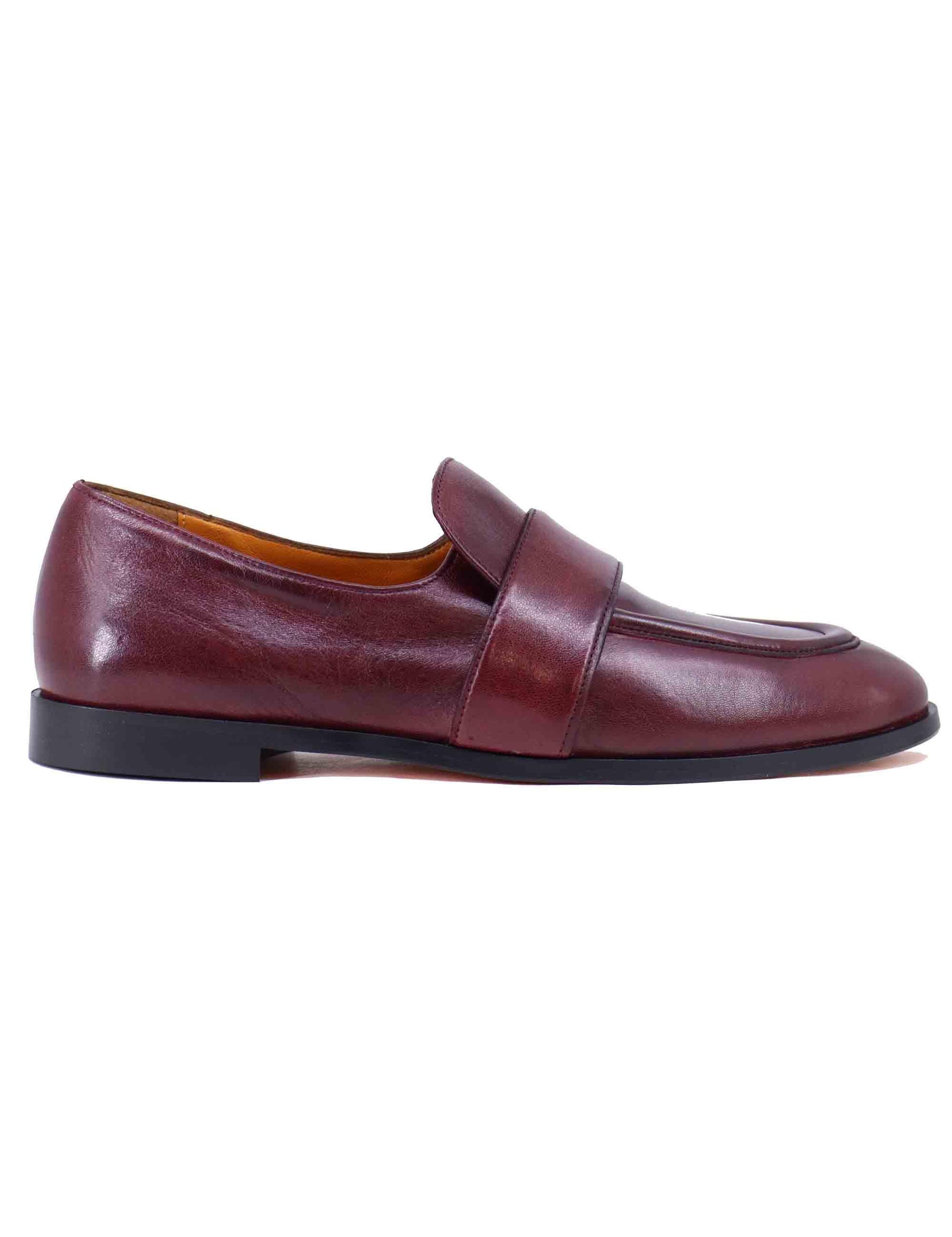 Mocassini donna in pelle bordeaux ulta soft SP1018 024 Spatarella 