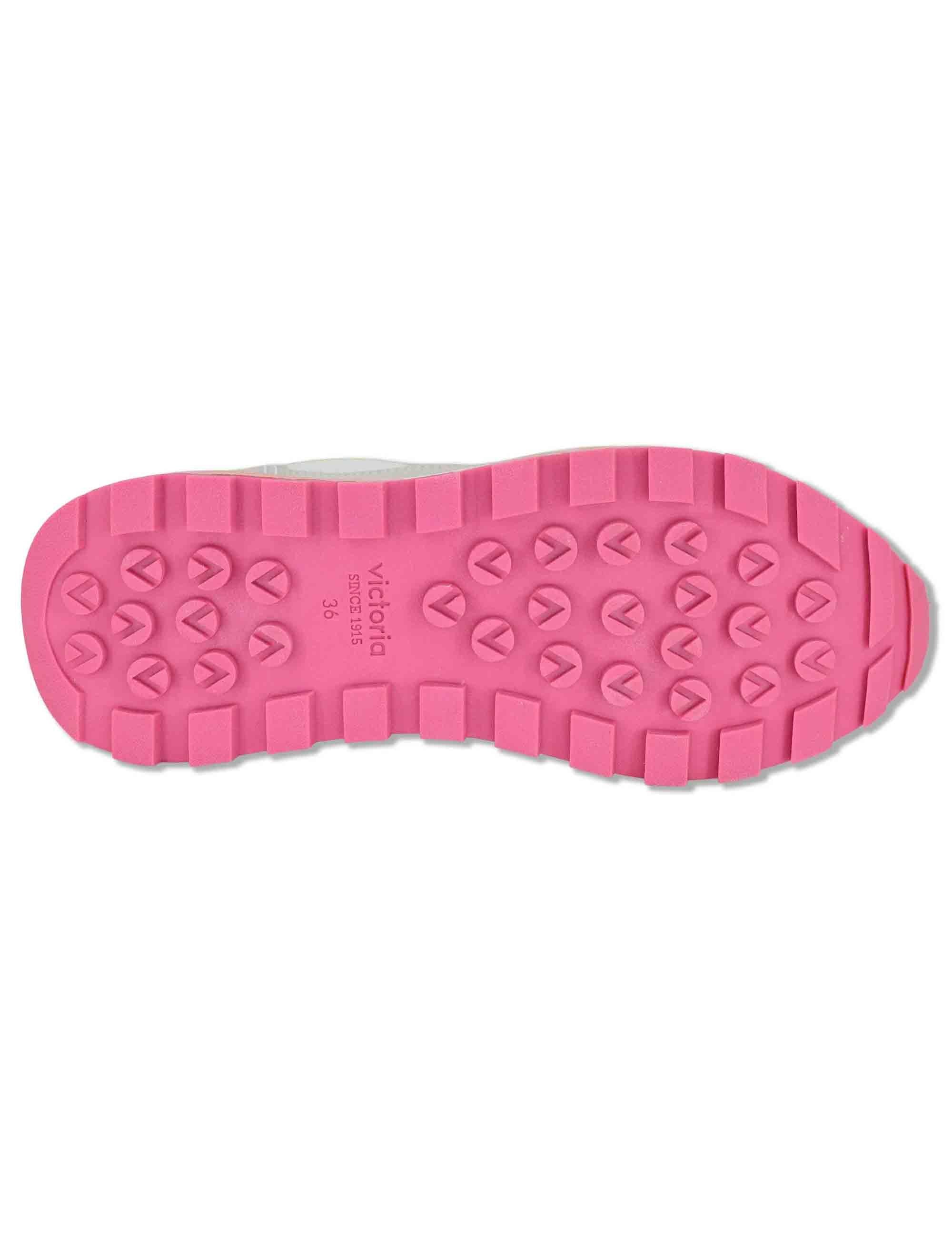 Sneakers donna Luna in nylon e pelle bianca con suola running 1156114 20_Blanco Victoria 