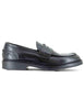 Men's Black Leather Loafers with Sewn Sole SP1056 0001