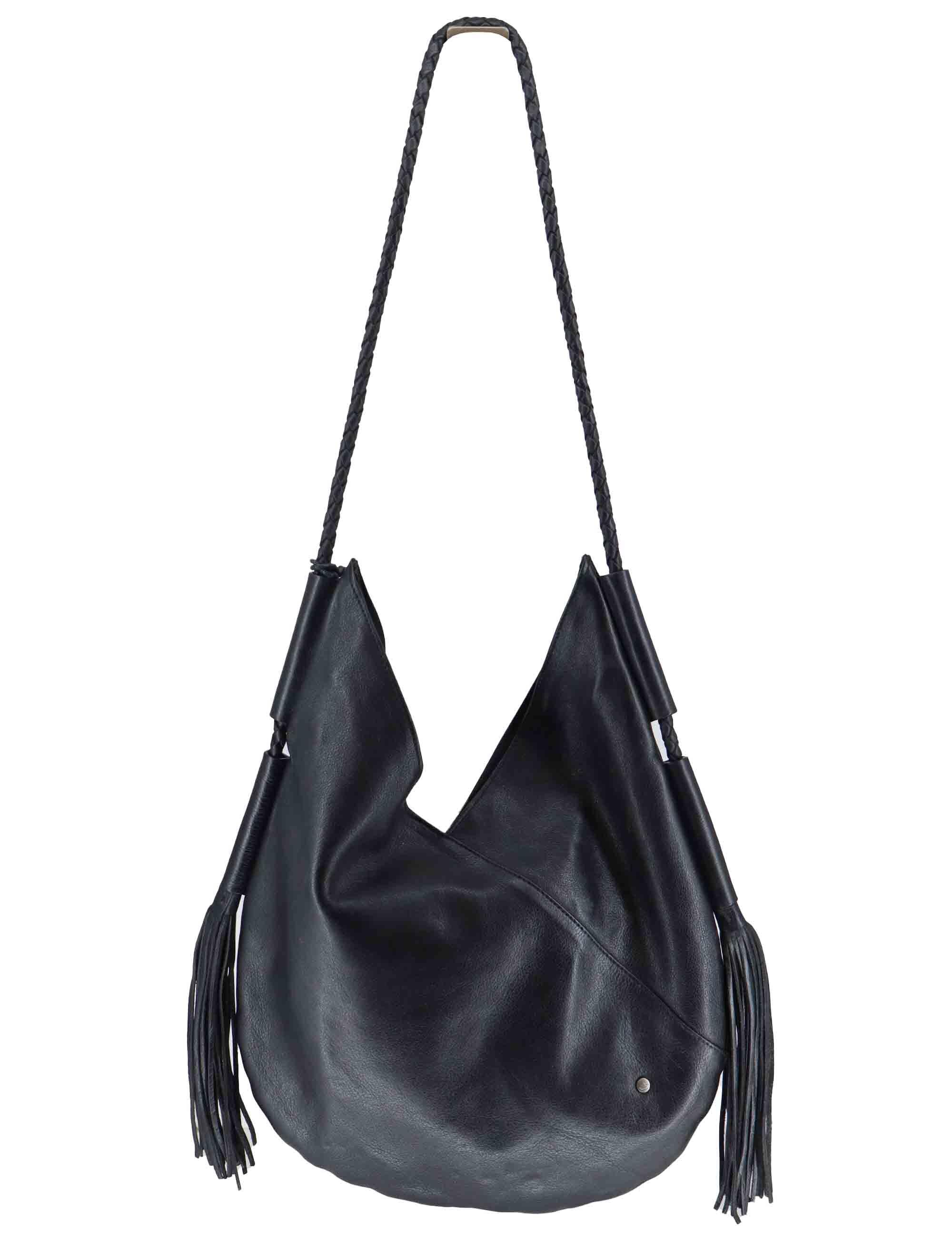 Borse donna stud Boho attitude in pelle nera RBS 9402 047 Rehard 