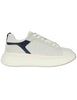 Sneakers in pelle e tessuto off white Uomo BIG 05 BLUE