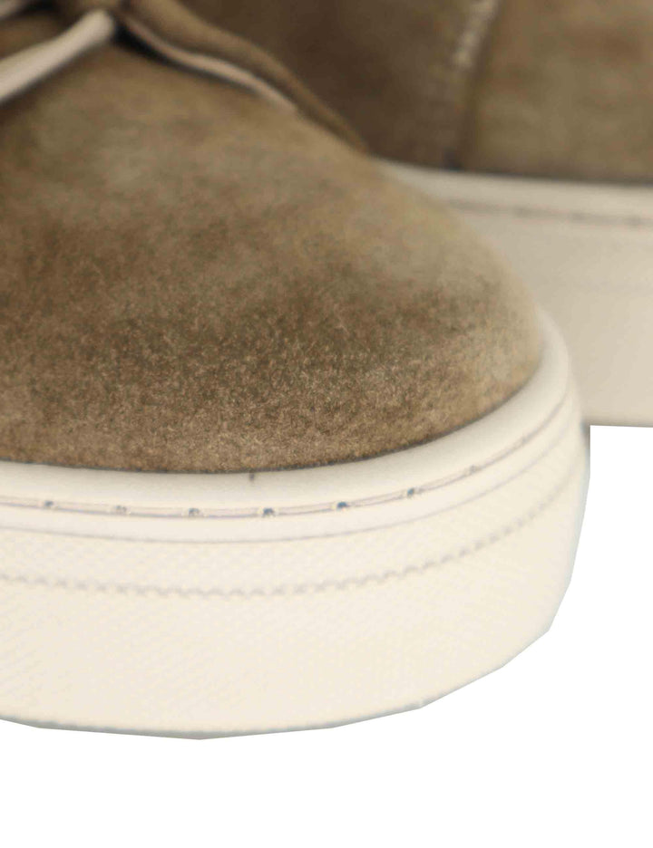 Sneakers donna in camsocio visone SP56602 072 Spatarella 