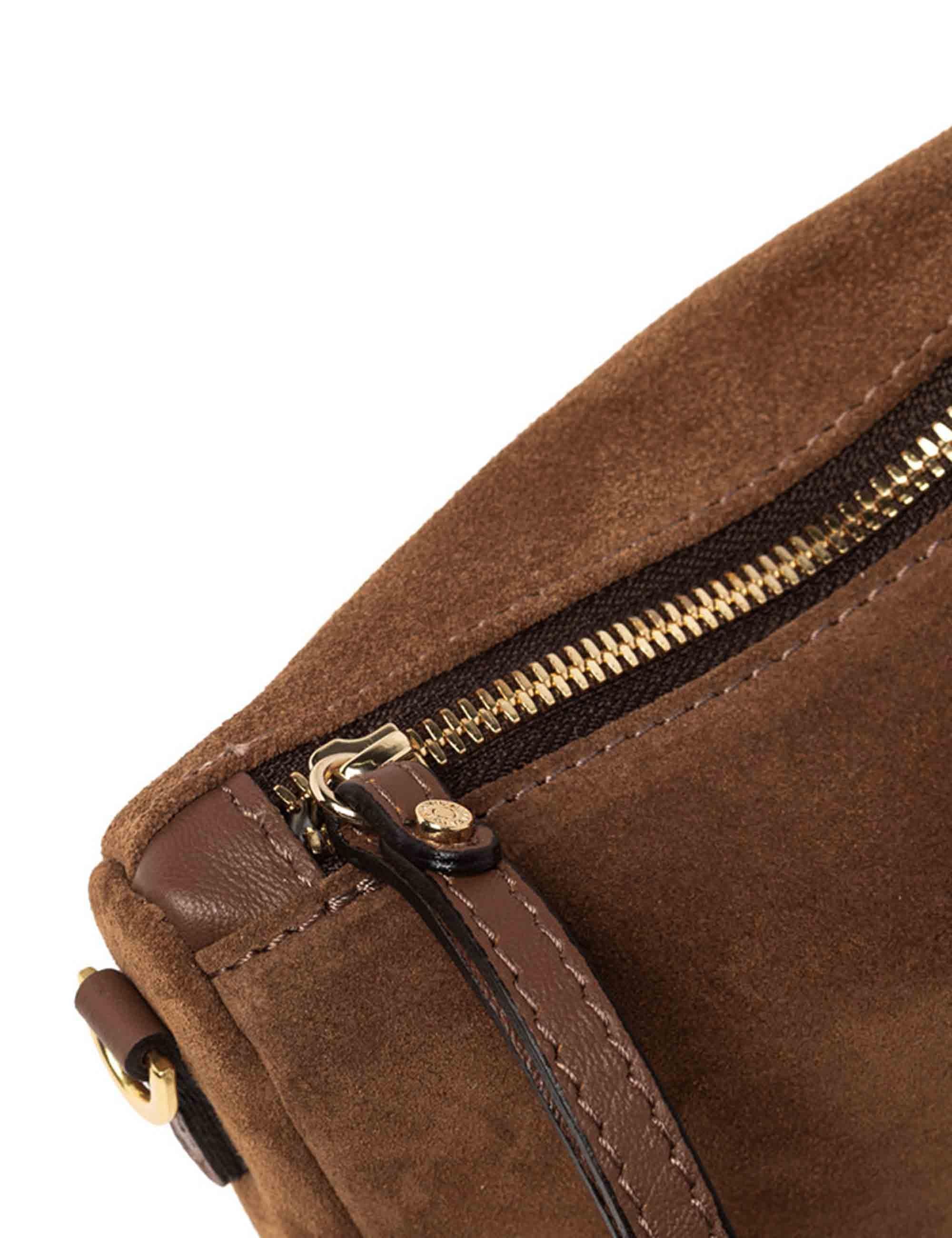 Borse donna Nora Pouch in camoscio cognac BS10224 13827 CM-PL Gianni Chiarini 