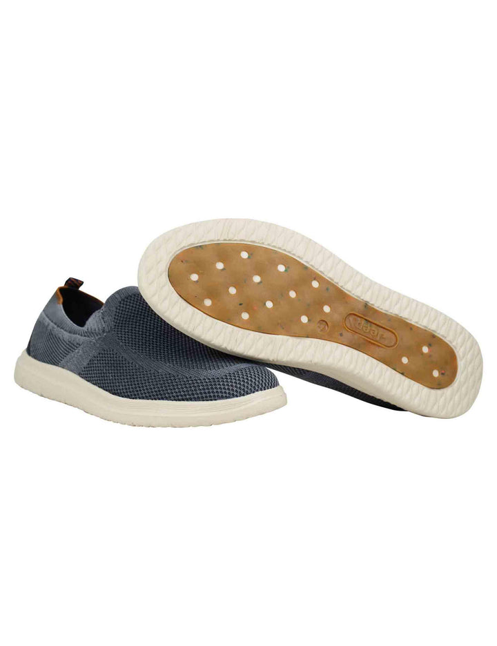 Mocassini uomo Karoo slip on in tessuto blu con suola in gomma JM41010A 016 Jeep 