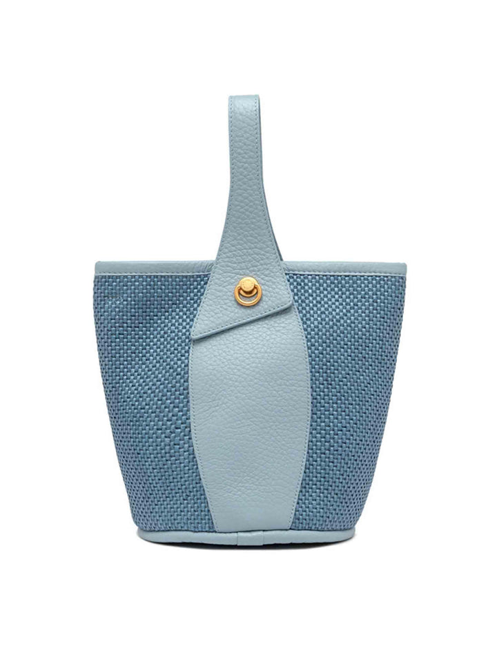 Borse donna Ester in tessuto e pelle celeste BS11380 3615 CST-TKL Gianni Chiarini 