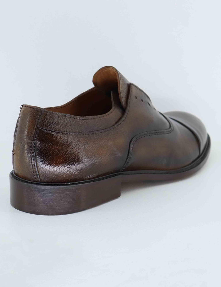 Stringate uomo in pelle marrone con suola cucita SP1715P 014 Spatarella 