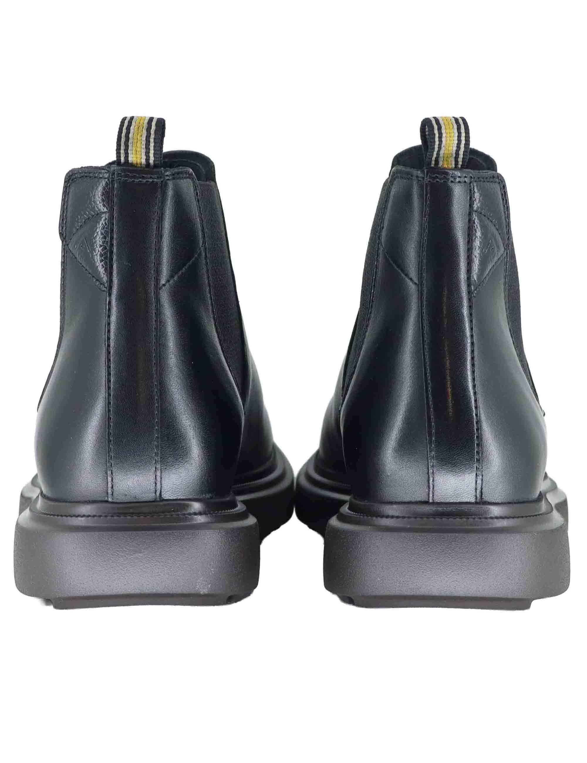 Stivaletti uomo in pelle nera con suola ultra light 14019 6583AM Ambitious 