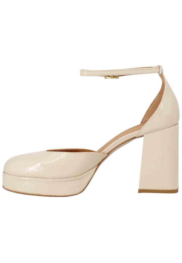 Decollete donna in vernice cipria con tacco alto e plateau BF2001X 301 Bruno Premi 