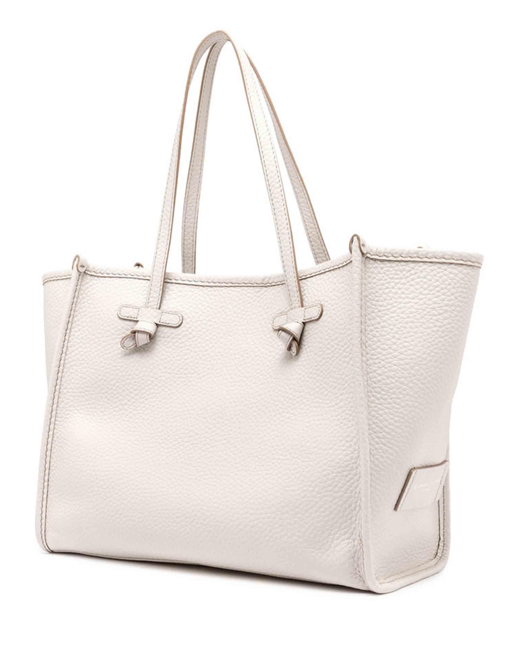 Shopping bag in pelle off white BS9330 21697 BBL Marcella Club 