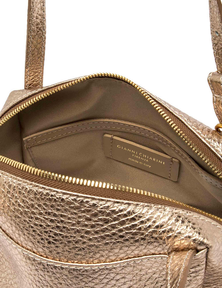 Borse donna Dea in pelle platino con doppi manici e tracolla removibile BS11525 TKL 6083 Gianni Chiarini 