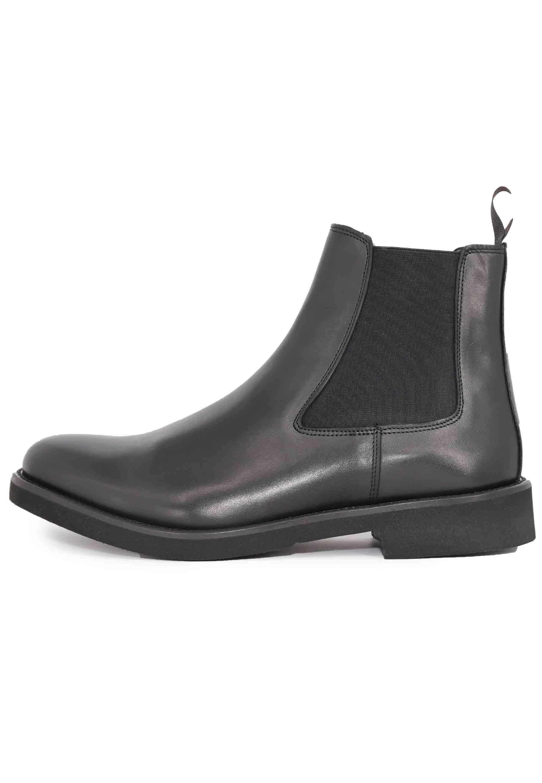 Stivaletti chelsea boot uomo in pelle nera con suola ultra leggera SP2321 001 Spatarella 