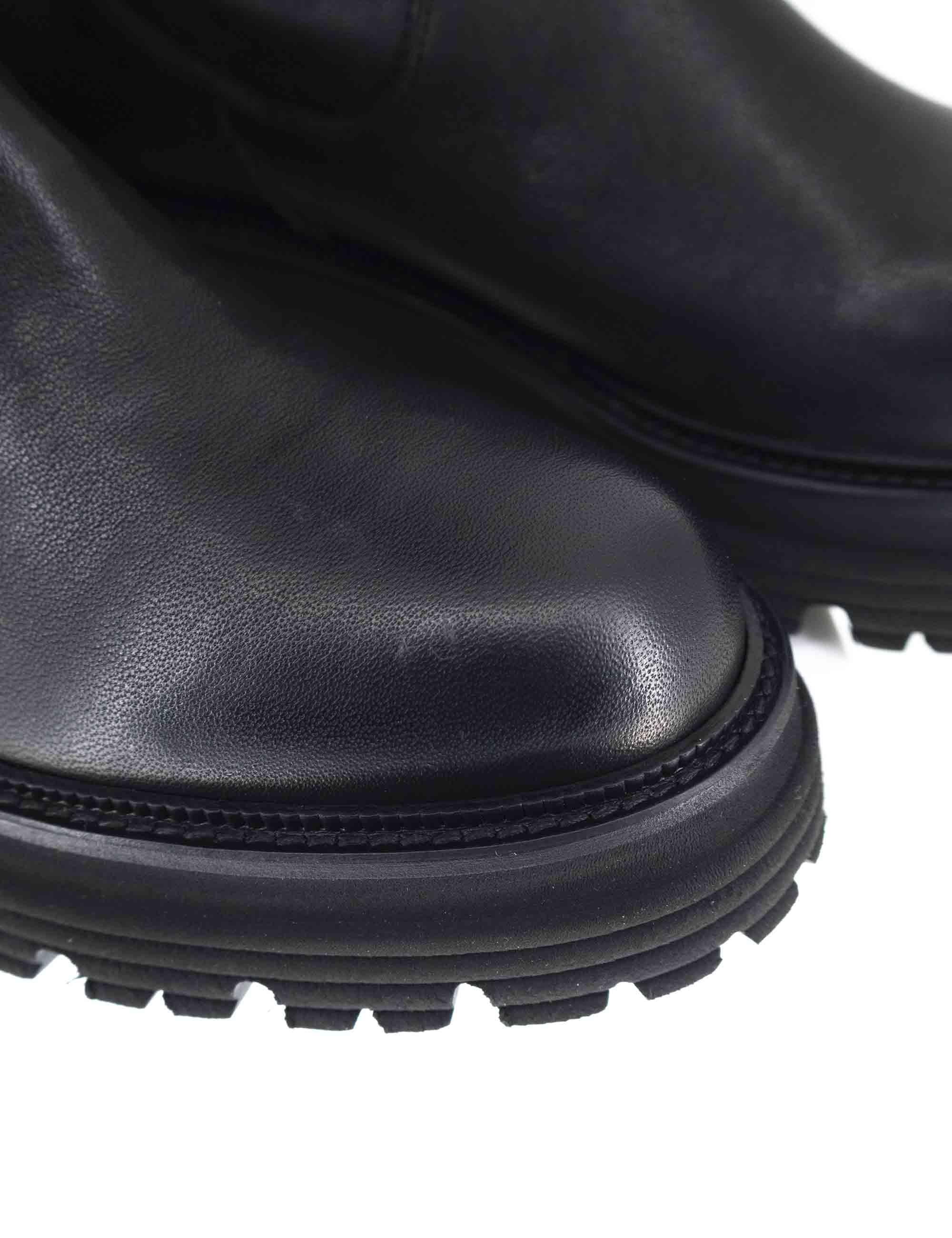 Stivali donna in pelle elasticizzata sopra al ginocchio con suola alta SP3280 001 Spatarella 