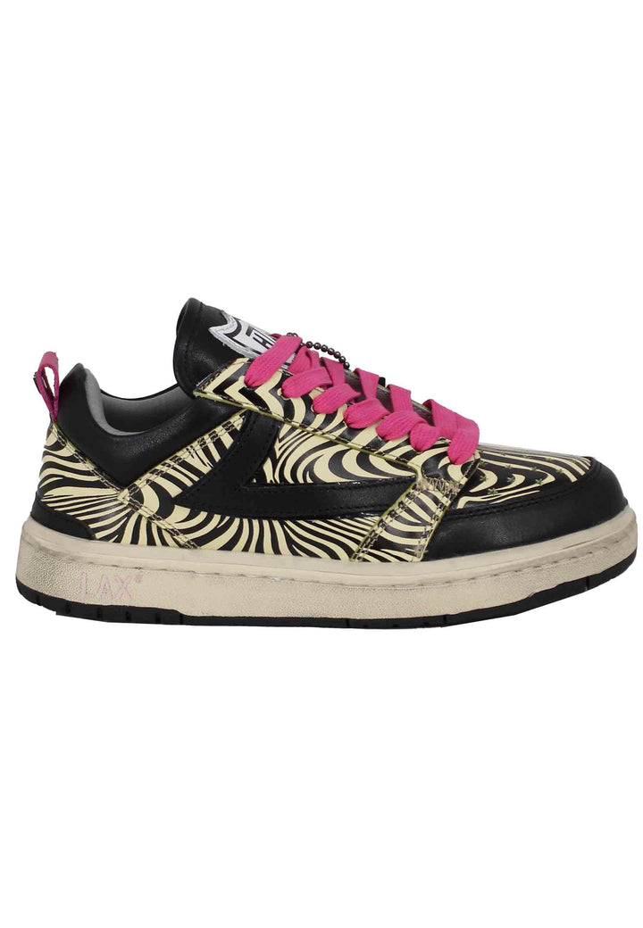 Sneakers donna Starlight Zebra in pelle animalier 23WHTSC023 900 HTC Los Angeles 