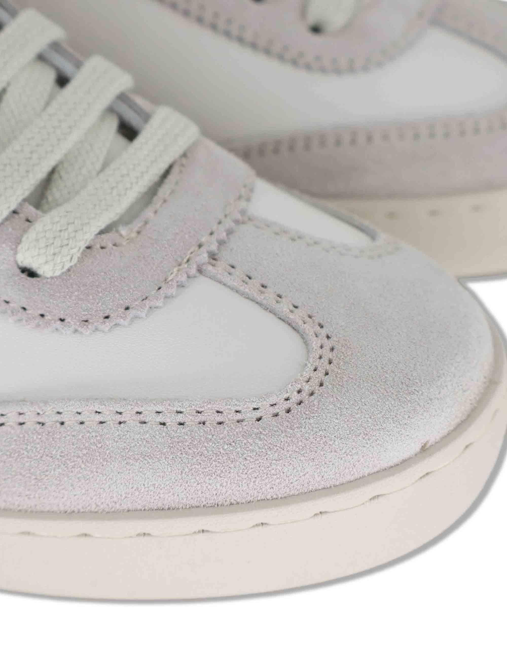 Sneakers donna Berlin in pelle bianca e fuxia 1126184 43_Fucsia Victoria 