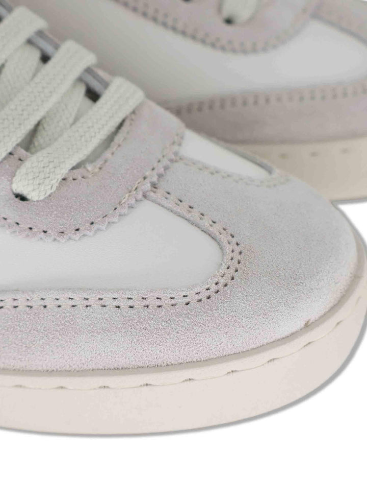 Sneakers donna Berlin in pelle bianca e fuxia 1126184 43_Fucsia Victoria 