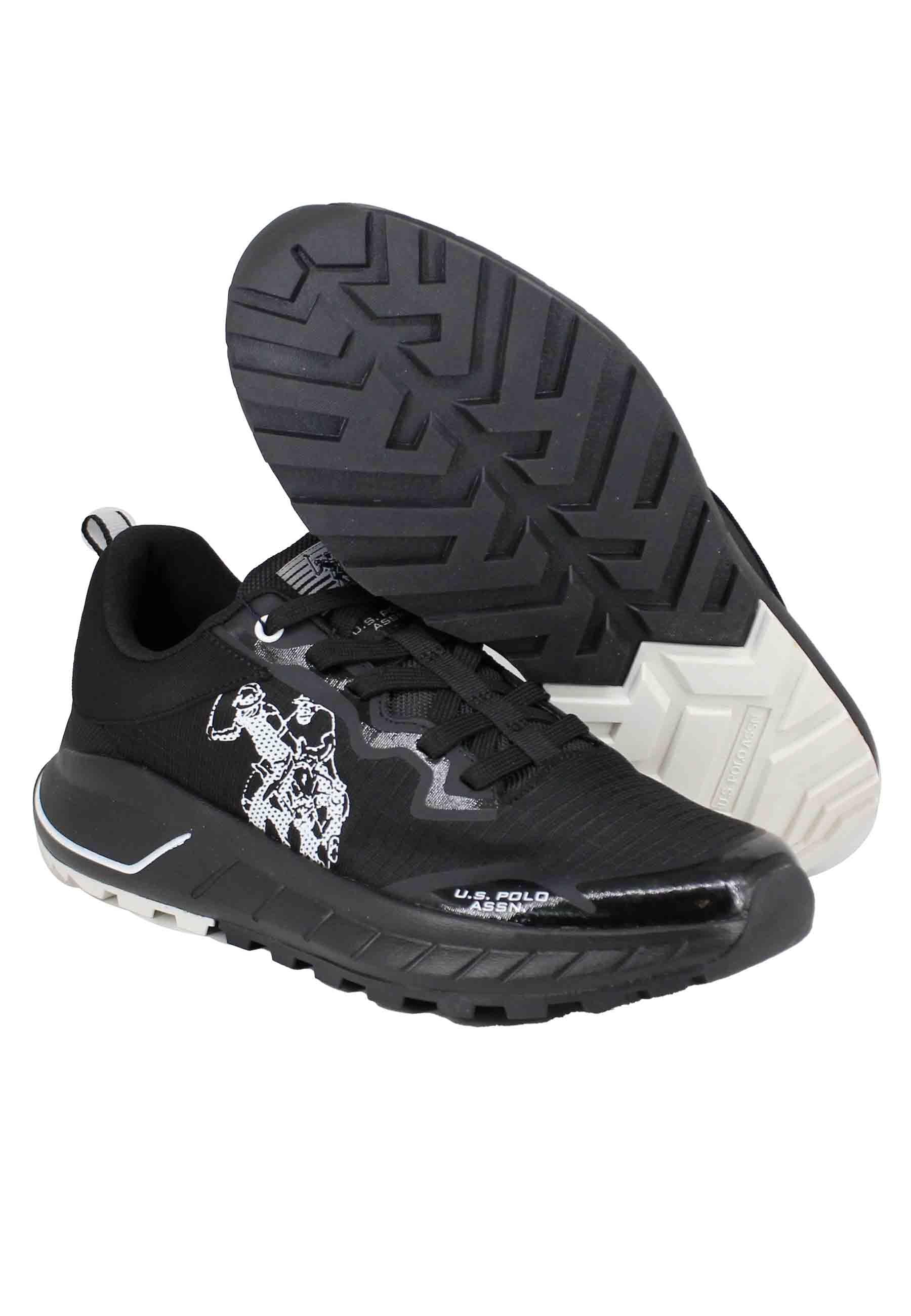 Sneakers uomo in tessuto tecnico nero SETH005 BLK U.S. Polo Assn. 