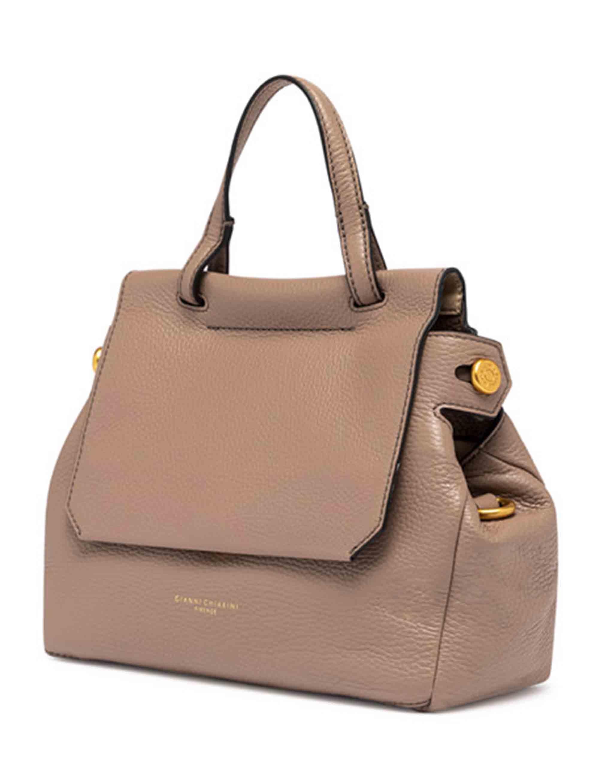 Borse donna Ottavia in pelle beige con manico e tracolla BS11375 2077 GRN Gianni Chiarini 