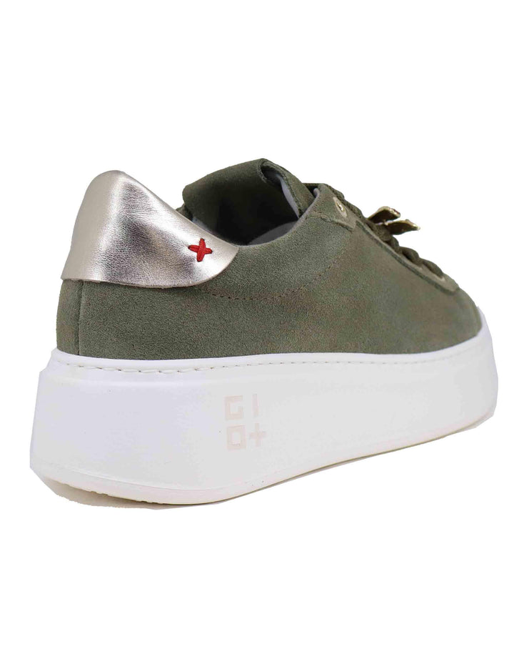 Sneakers donna in camoscio verde PIA 232A Gio + 