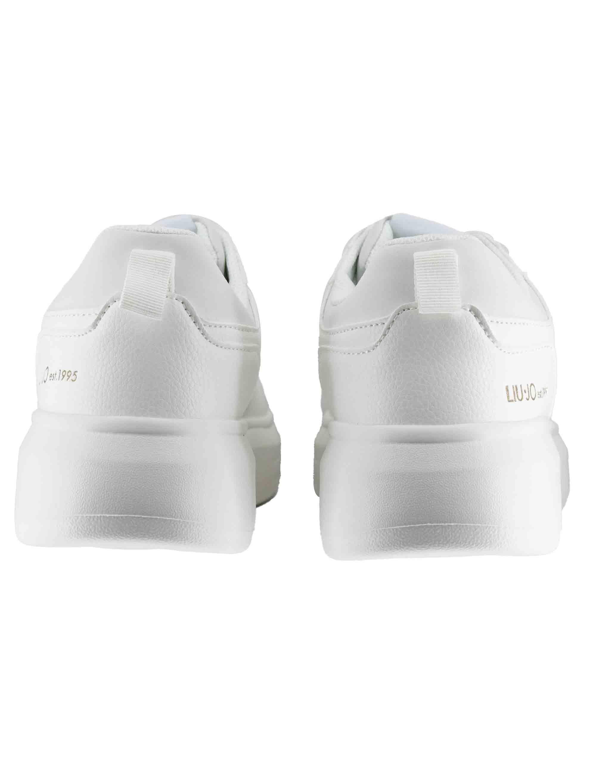 Sneakers uomo Big 5 in pelle bianca con suola alta 5,5 cm 7G5015PX33101111 White Liu-Jo 