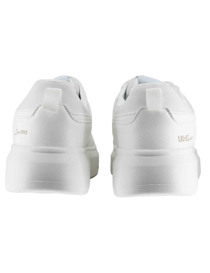 Sneakers uomo Big 5 in pelle bianca con suola alta 5,5 cm 7G5015PX33101111 White Liu-Jo 