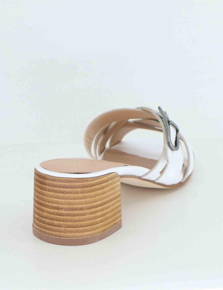 Sandali donna in pelle bianca KYOKO GRA_WHITE Unisa 