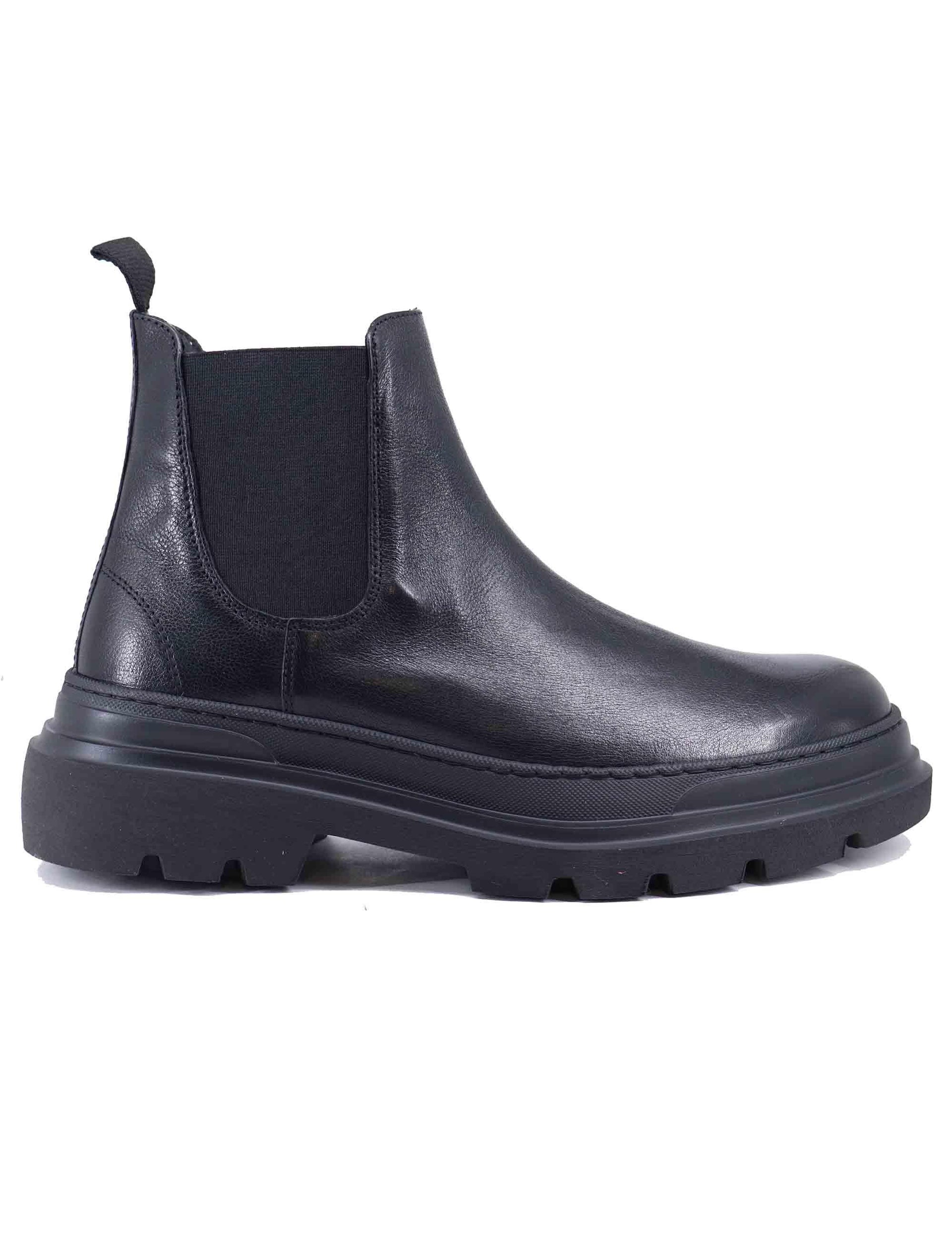 Stivaletti beatles uomo in pelle nera 22558 A-VG1N Antica Cuoieria 