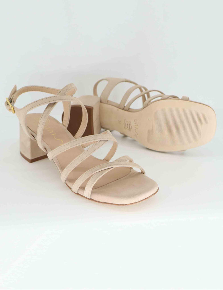 Sandali donna in camoscio nude con cinturino KALIX KS_SKIN Unisa 