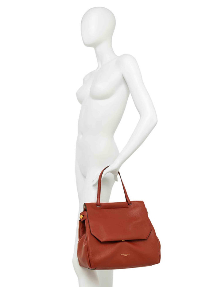 Borse donna Ottavia in pelle bordeaux con manico e tracolla BS11376 14050 GRN Gianni Chiarini 