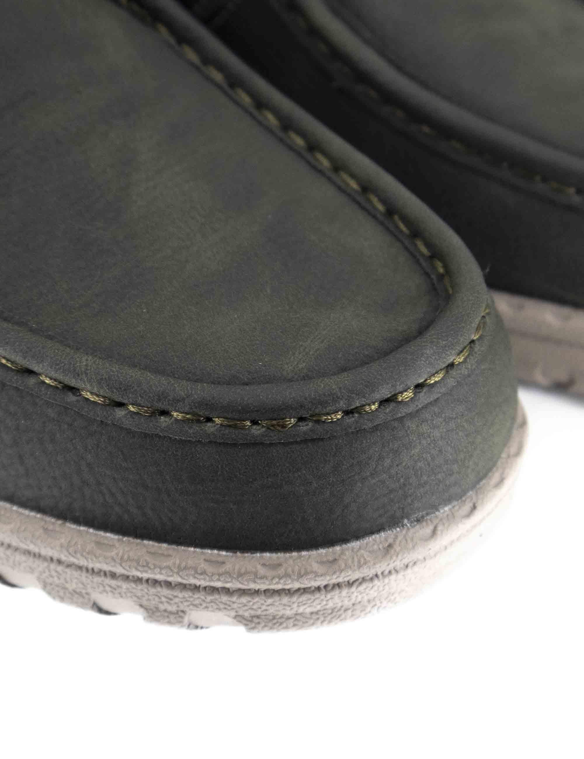 Stivaletti uomo stringati Samoa Wallebee Mid in nabuk militare JM52112A 020 Jeep 