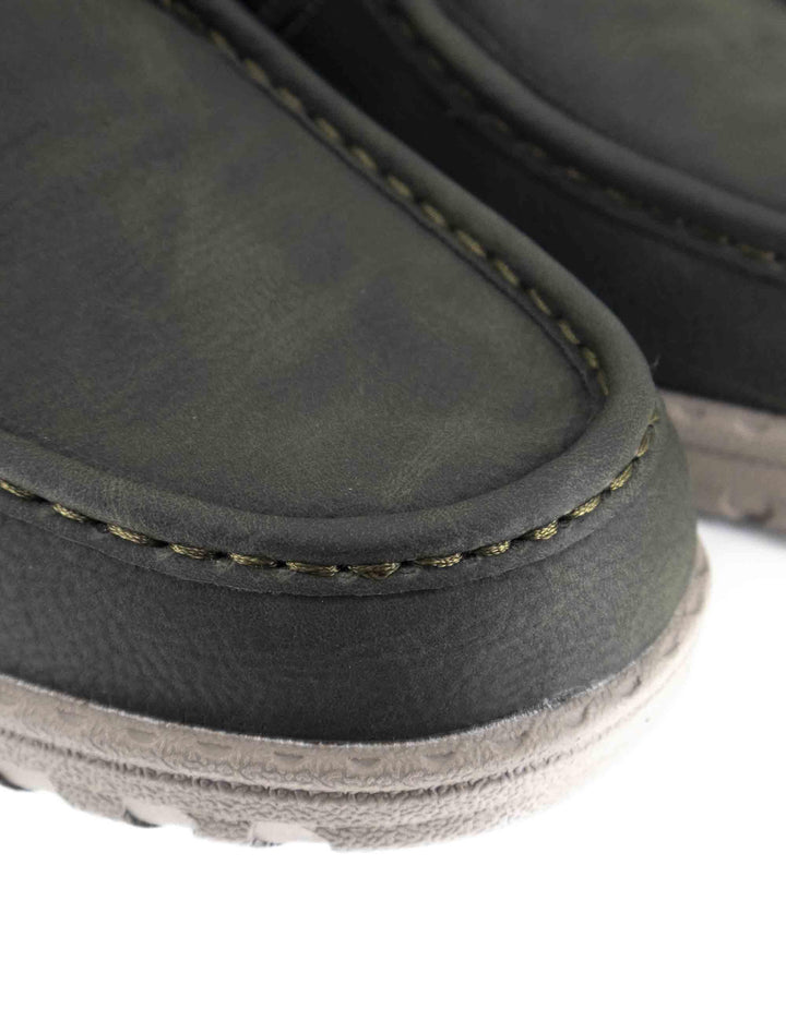 Stivaletti uomo stringati Samoa Wallebee Mid in nabuk militare JM52112A 020 Jeep 