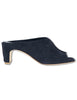 Sandali in camoscio blu con punta quadra Donna DS2677/SR 002