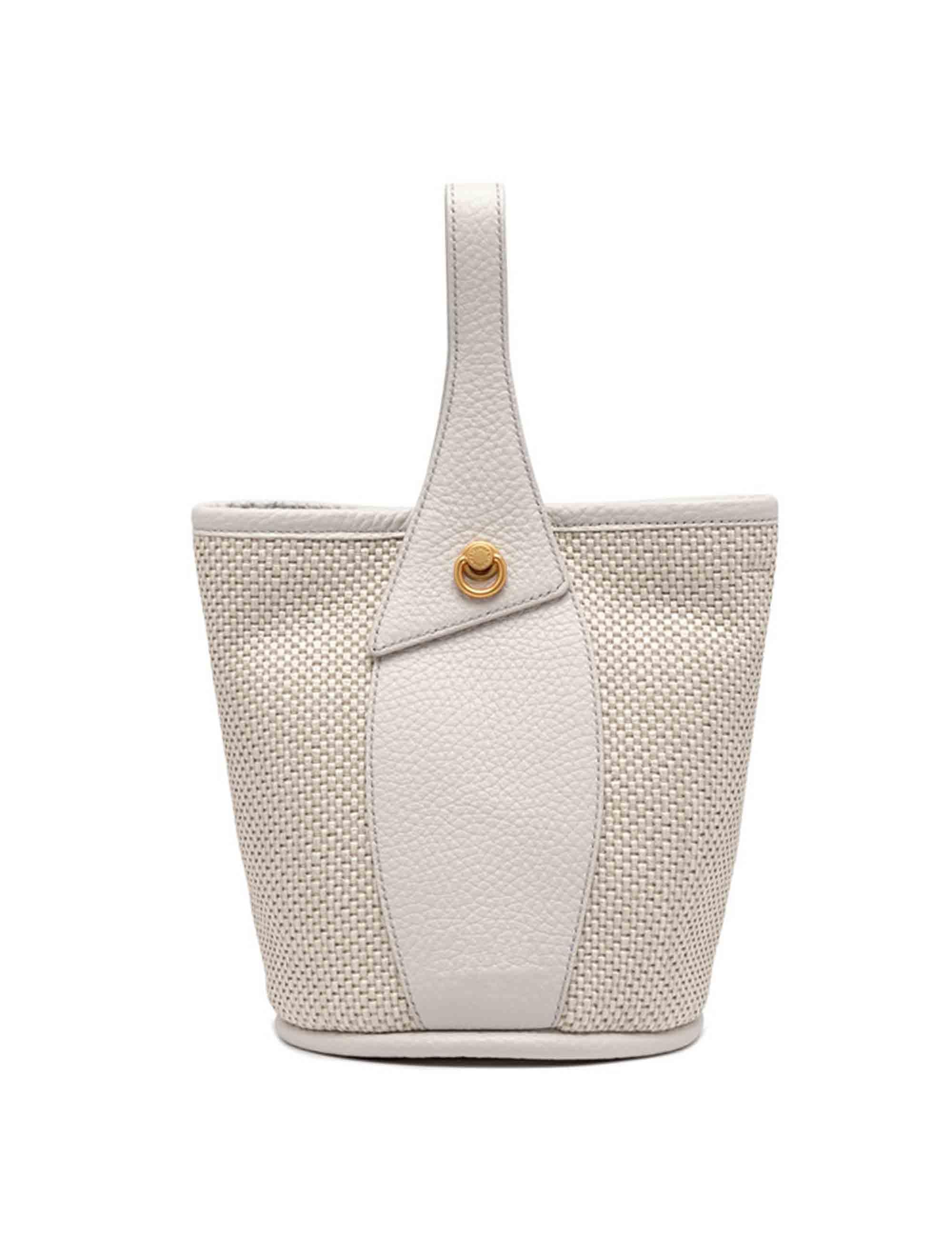 Borse donna Ester in tessuto e pelle beige BS11380 211 CST-TKL Gianni Chiarini 