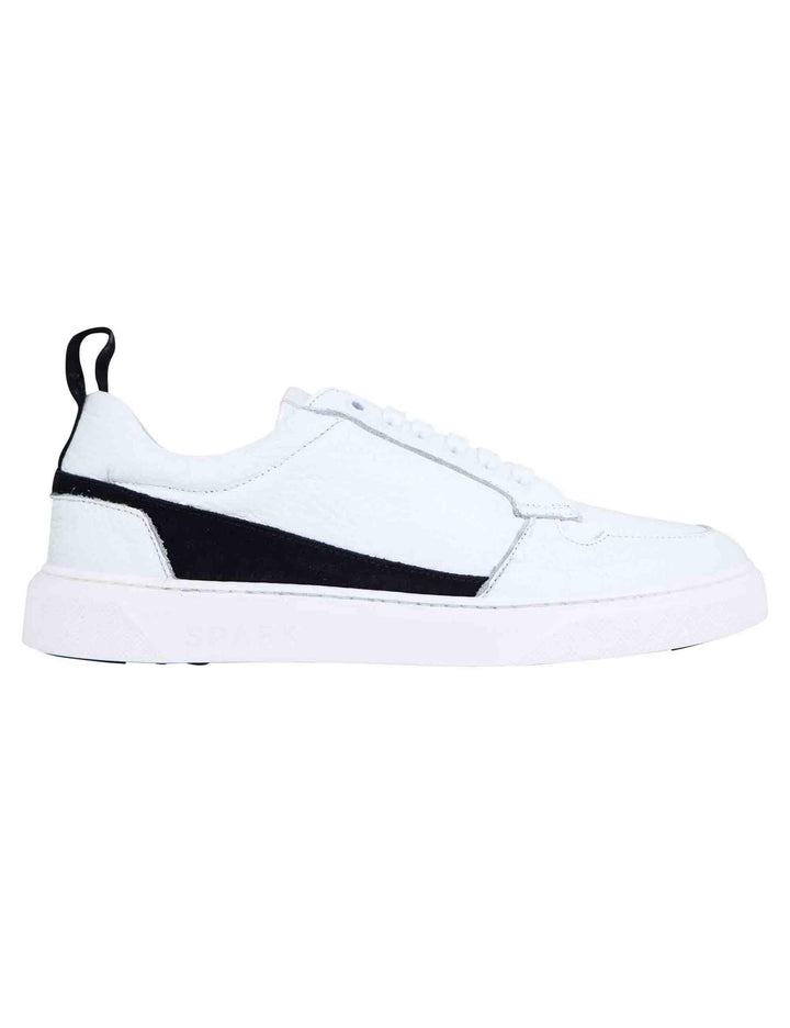 Sneakers uomo in pelle bianca SP144 001 Spark for Spatarella 