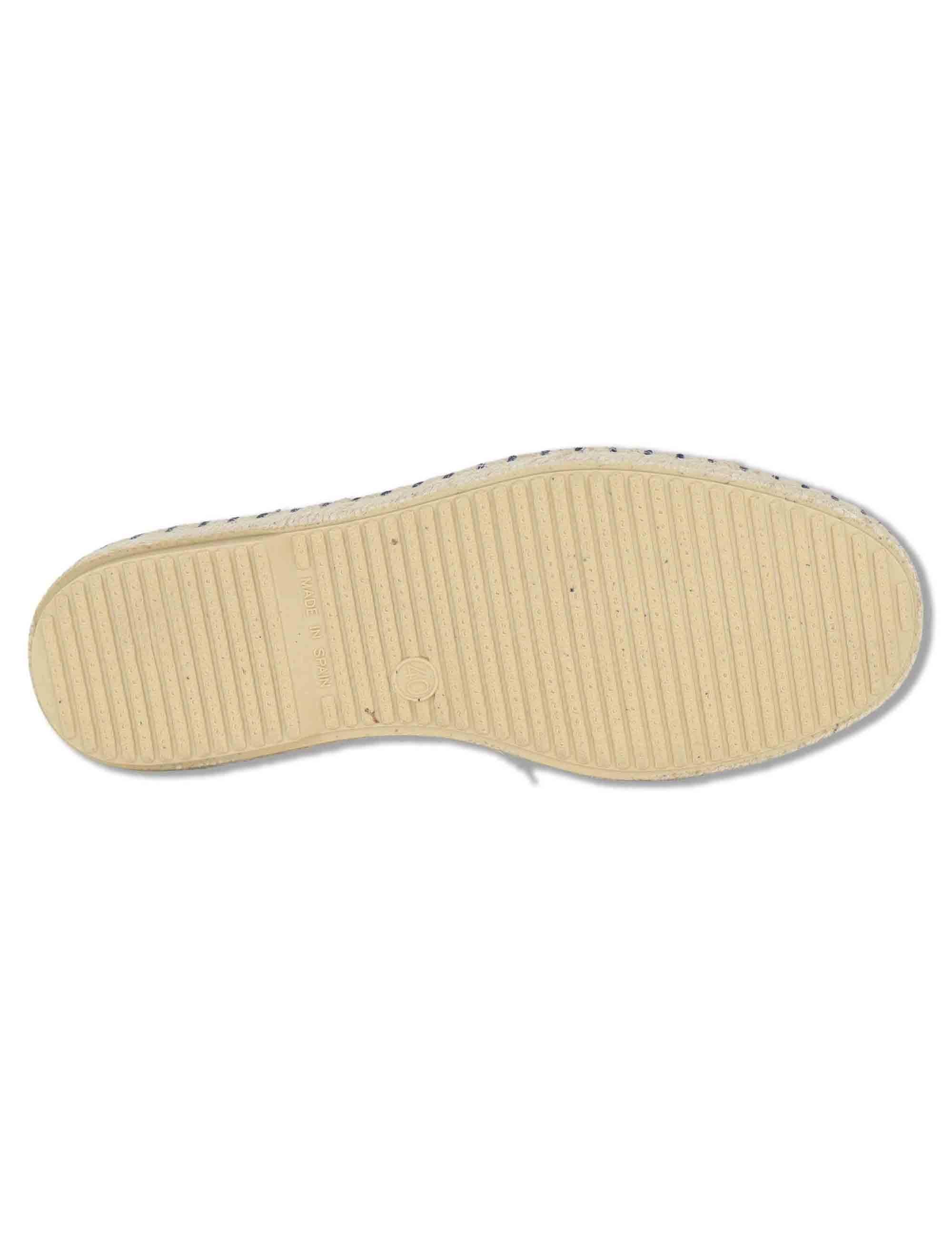 Mocassini espadrillas uomo slip on in camoscio blu TOM 002 Verbenas 
