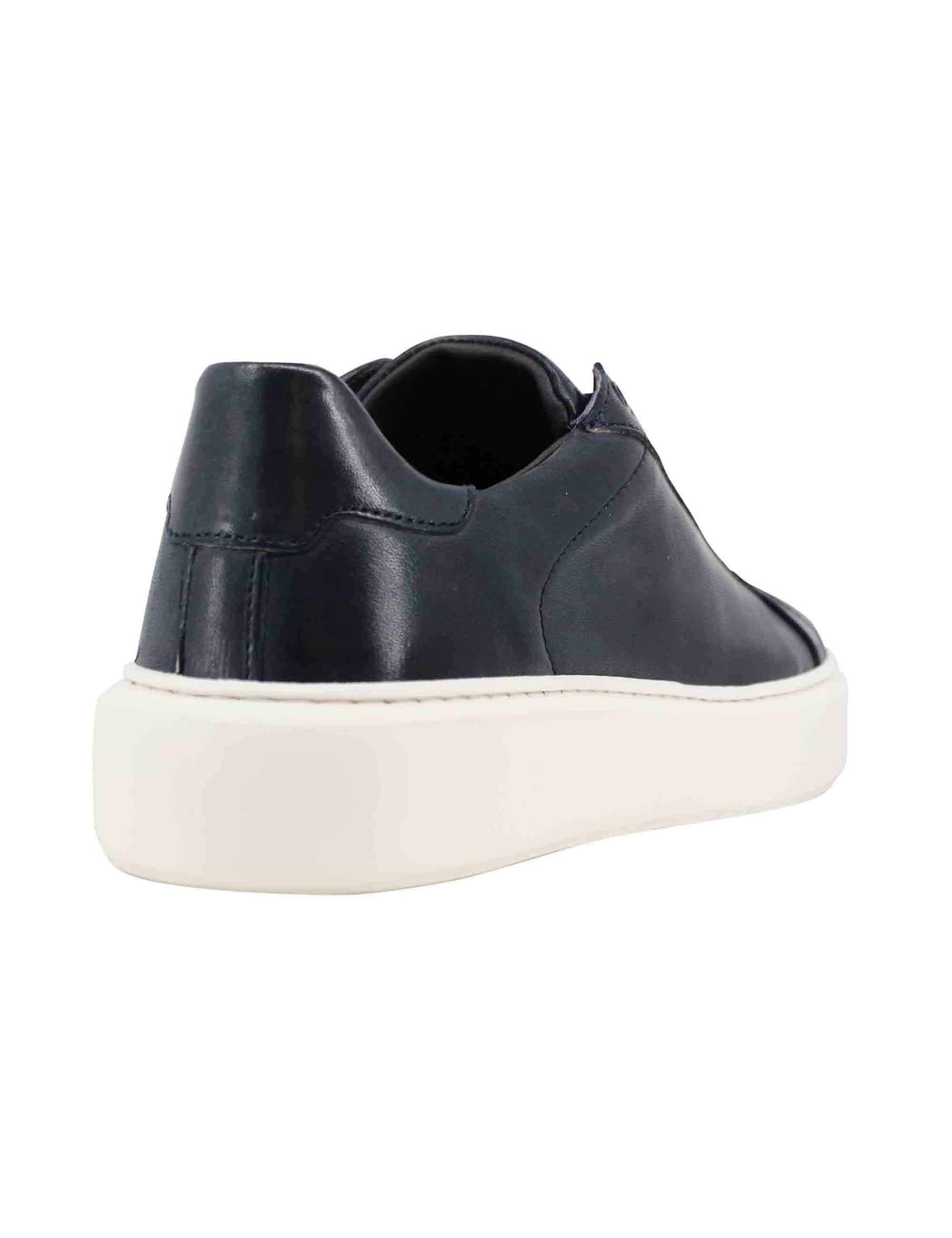 Sneakers uomo in pelle blu con suola alta ulta light SP4050 002 Spatarella 