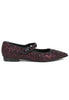 Ballerine donna in tessuto glitter rosso Donna 2029 017