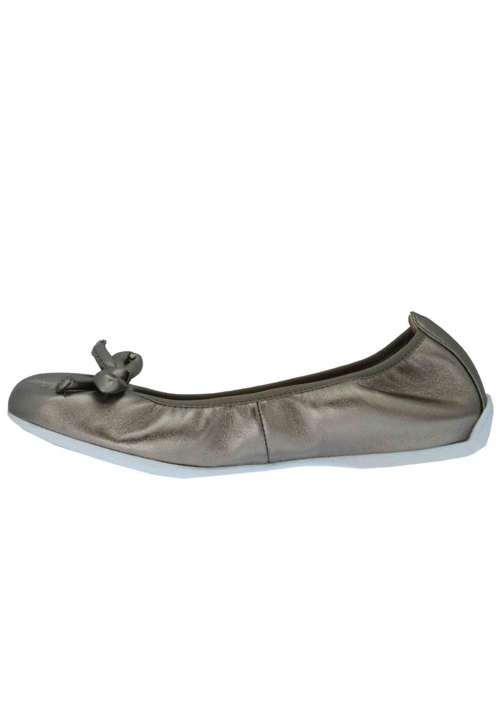 Ballerine donna Aleda in pelle bronzo e fondo basso in gomma ALEDA 7000 Unisa 